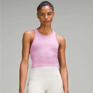 Barely worn Lululemon Ebb to Street Cropped Racerback Tank Top in size 4
